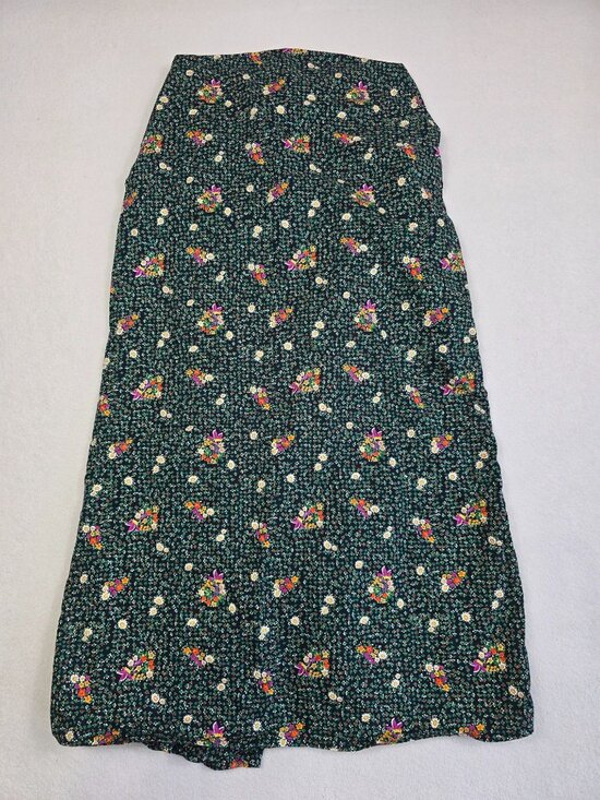 Free People Dresses & Skirts - Free People Floral Print Maxi Skirt 5/6 100% Cotton Small Boho Cottage Core